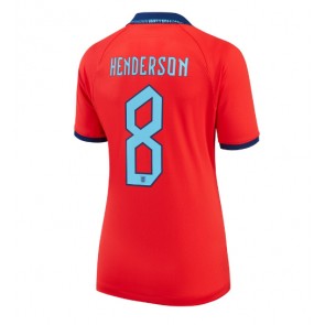 England Jordan Henderson #8 kläder Kvinnor VM 2022 Bortatröja Kortärmad